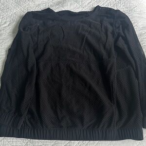 Lululemon Black Mesh On Mesh Pop Over Top 10 Like New
